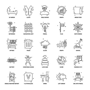 25业务概念混合线路图标集