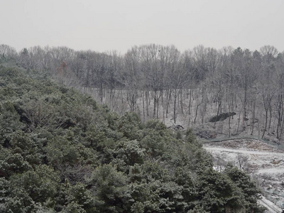 韩国昌州雪冬山