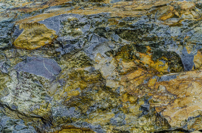 复杂,难以理解,原始,有趣的石皮石纹理图案和背景,从近距离和宏观上