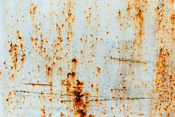 旧生锈的白色金属背景