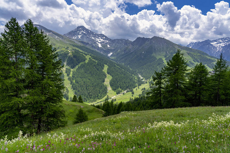 Assietta and Colle delle Finestre, Turin, Piedmont, italy, at su