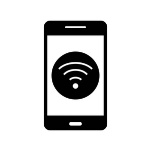 Wifi移动应用矢量图标图标矢量插图供个人和商业使用。