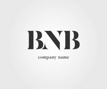 用于名片模板的logo joint bnb，Vector