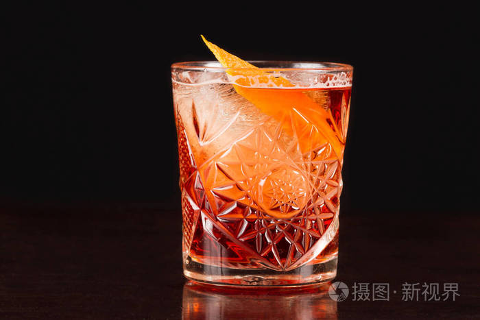 酒精鸡尾酒美国黑人橙色