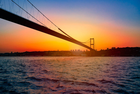 博斯普鲁斯大桥被正式称为7月15日烈士桥，是横跨土耳其伊斯坦布尔博斯普鲁斯海峡的三座悬索桥之一。