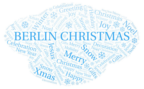 柏林圣诞词云。 WordCloud仅用文本制作。