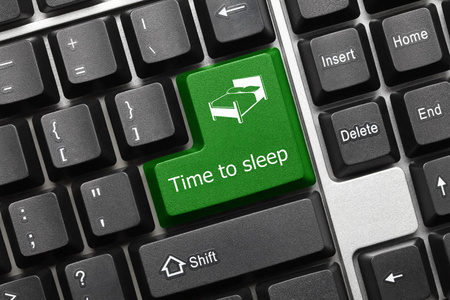 关闭概念键盘睡眠时间的视图绿色键