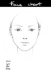 化妆师空白.模板照片