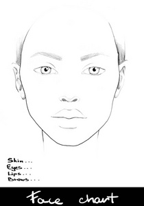 化妆师空白.模板照片