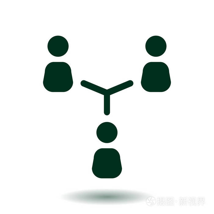 传播概念简单图标矢量插图