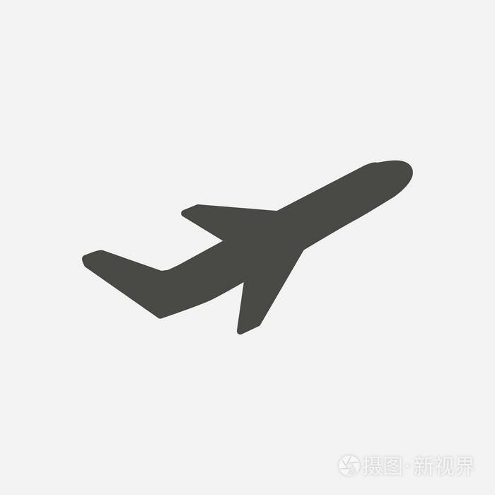 飞机机票,航空飞行旅行,起飞剪影元素.平面符号.旅游图标.平面设计.