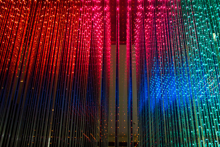 混合彩色led照明背景照片
