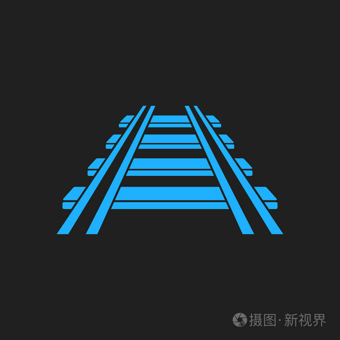 铁路图标火车标志轨道道路符号