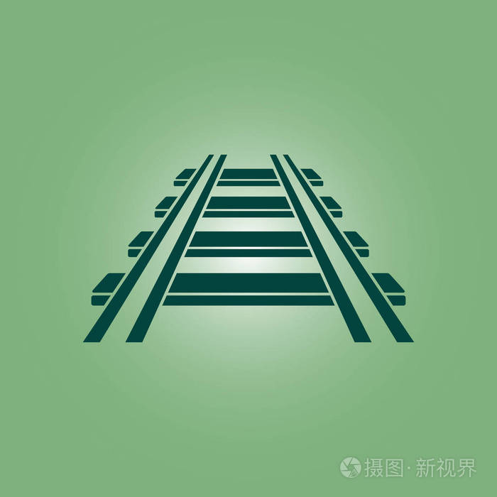 铁路图标火车标志轨道道路符号