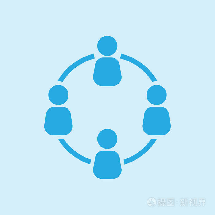 传播概念.社交网络单一图标.全球技术.商中的社会联系网络.