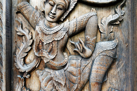泰国木雕背景