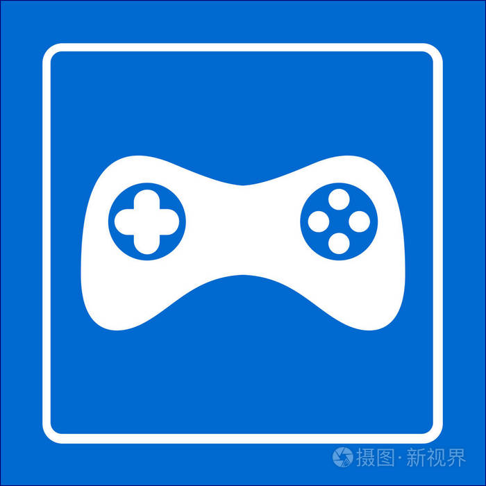 游戏本图标矢量平面设计风格乔伊帕德符号