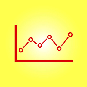 图表图标。 图表符号。 平面设计风格。