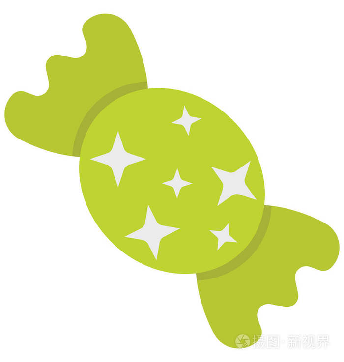 糖果太妃糖矢量图标,可以很容易地修改或编辑