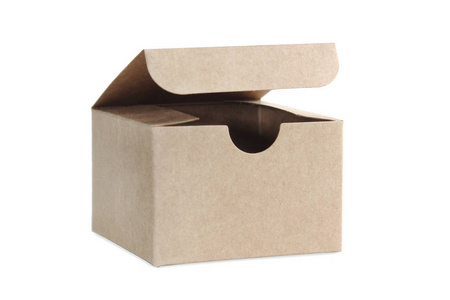 一个纸箱空白包装隔离背景