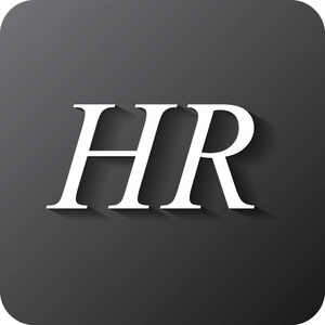 hr 的符号.企业组织的员工队伍照片