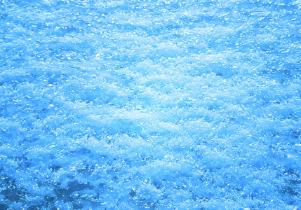 圣诞浅蓝色背景与雪, 冰晶的剪影