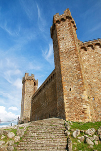 Orcia, Tuscany, Italy. The fortress was built in 1361 atop the h