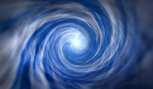 穿越时空隧道.虫洞,时间涡旋的抽象概念,科学与物理三维插图.照片