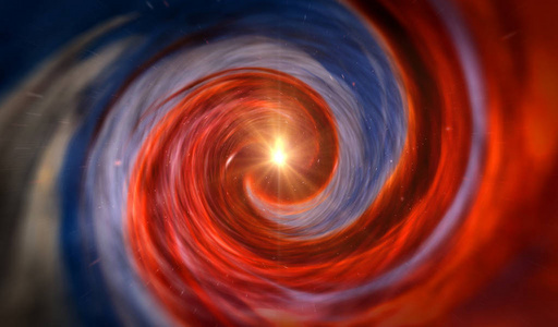 穿越时空隧道.虫洞,时间涡旋的抽象概念,科学与物理三维插图.照片