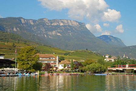  German Kalterer See is a lake in the municipality of Kaltern 