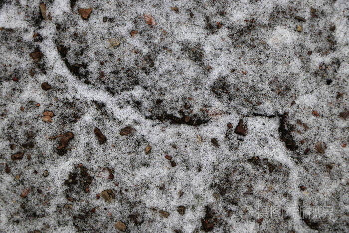 背景纹理新鲜的雪在地面上