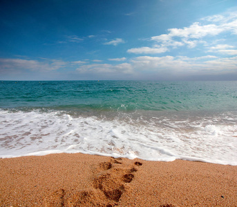 地中海沿岸美丽的沙滩