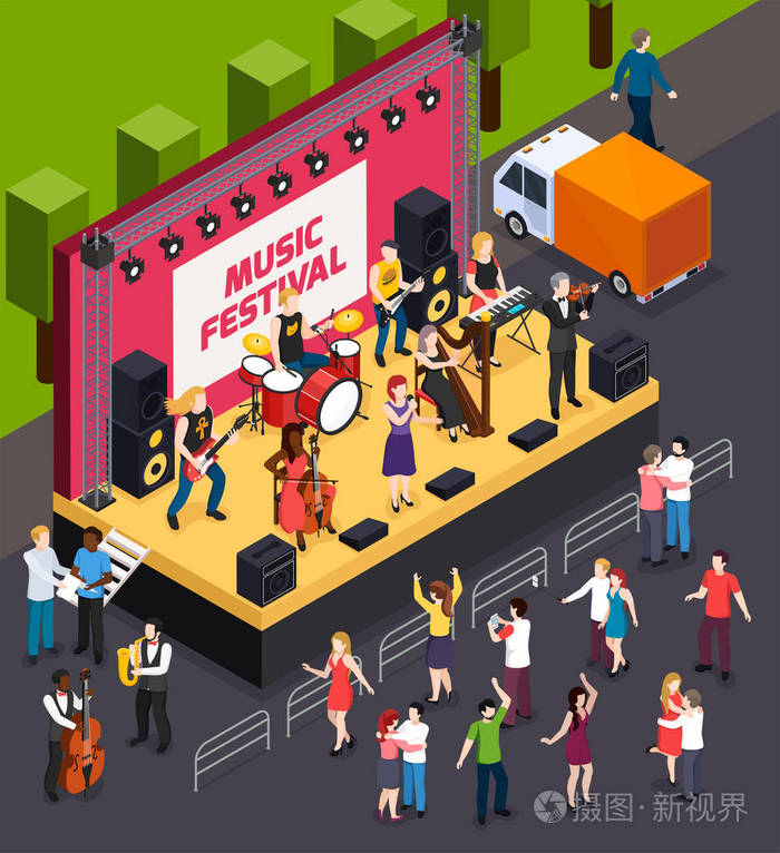 音乐节等向构图