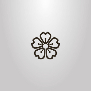 五叶爬山虎五叶三叶草五叶爬山虎枝与五叶图标矢量隔离白色背景为您的