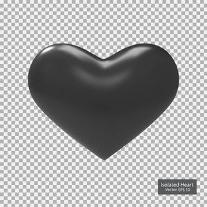 s Day .Realistic 3D Heart.