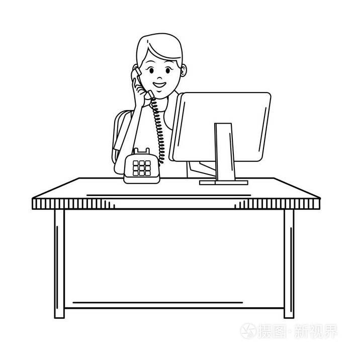 客户支持服务插画-正版商用图片15ixlg-摄图新视界