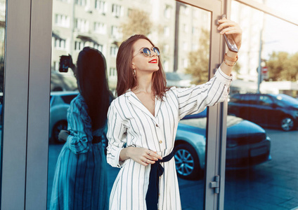 欧美街头模特图片