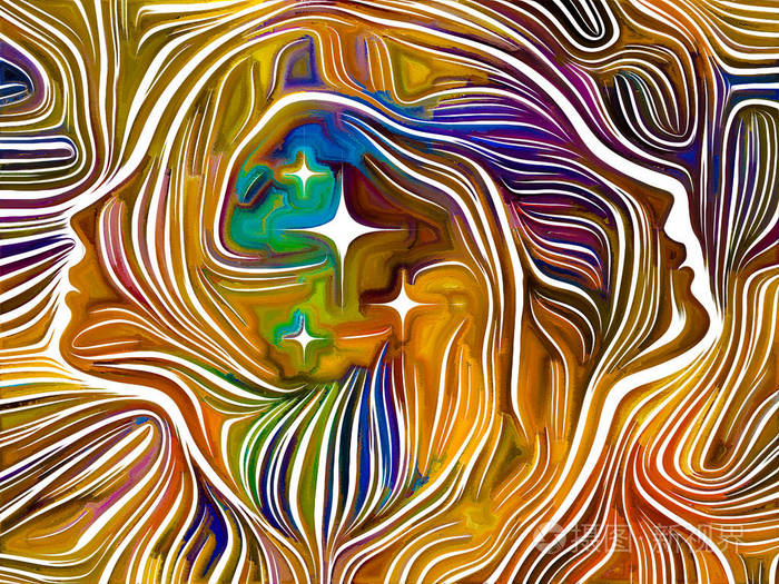 木刻系列. 创意,艺术,设计主题抽象图案木刻的构成