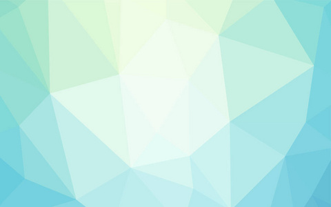 浅蓝色矢量闪耀三角盖。 彩色插图抽象风格与三角形。 三角形图案为您的设计。