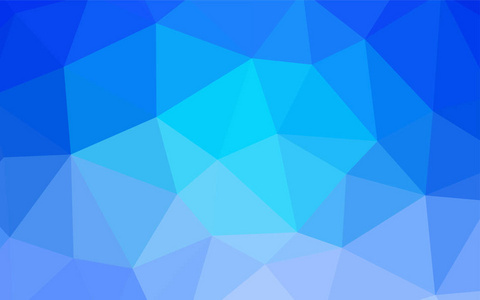 浅蓝色矢量低聚纹理。 带有三角形的现代抽象插图。 最好的三角设计为您的业务。