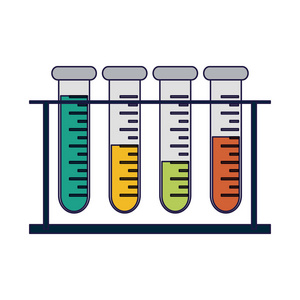 化学试管蓝线图片