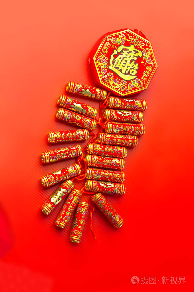 爆竹新年中国新年