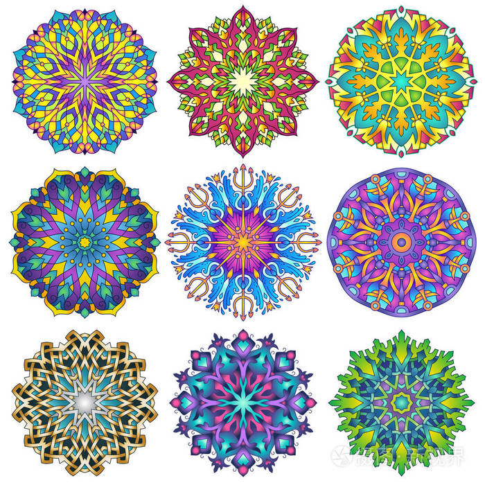 彩色曼陀罗饰品设计集1