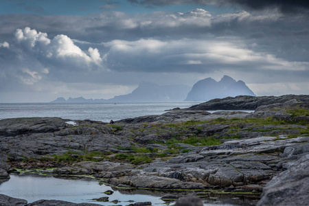 林德斯峡湾挪威美丽的风景