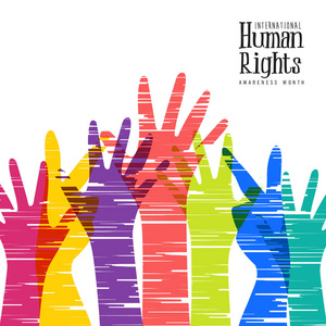 国际人权宣传月为全球平等与和平与丰富多彩的人手中的社会多样性概念提供了例证。