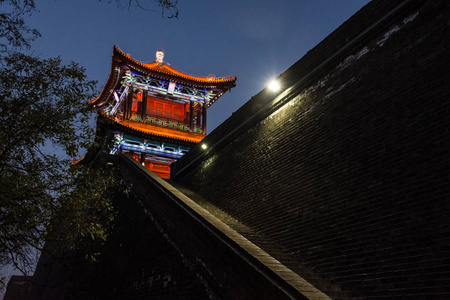 An City Walls at evening, China