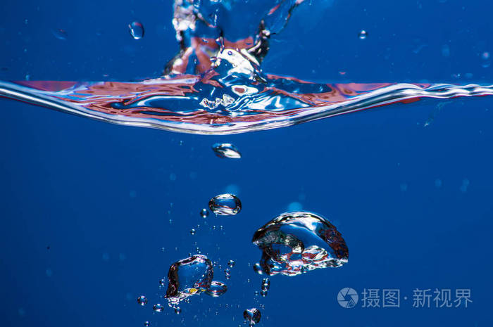 水中的气泡.