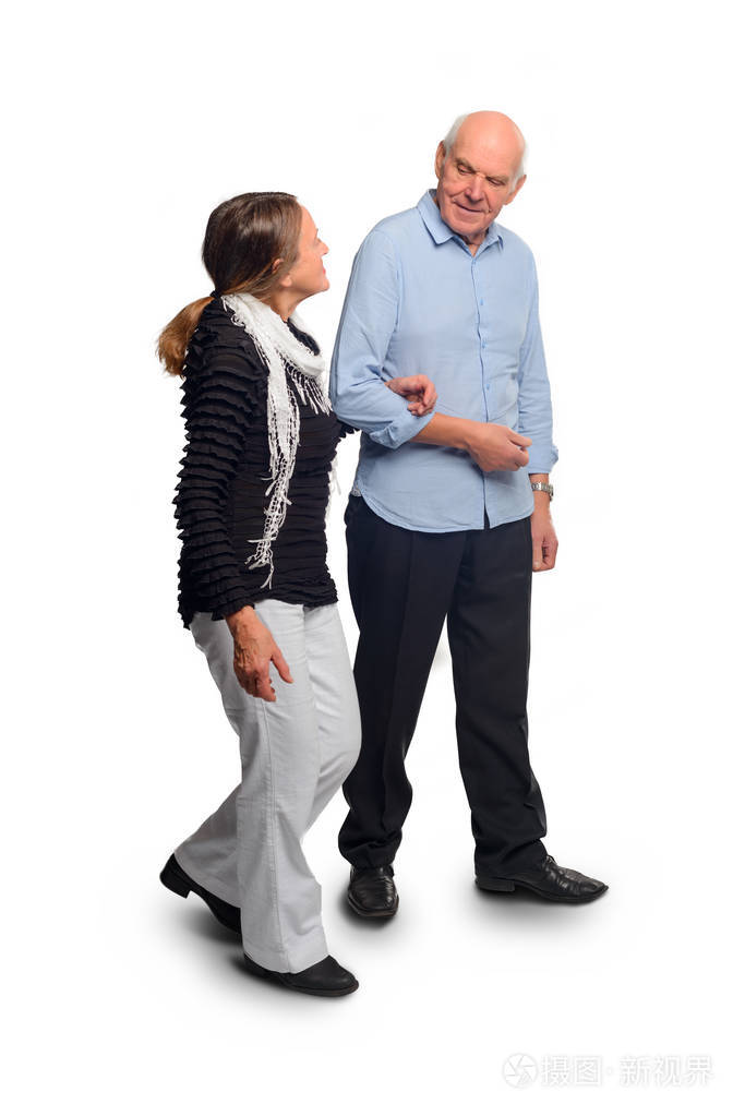 老人牵手走路照片-正版商用图片15kmz2-摄图新视界