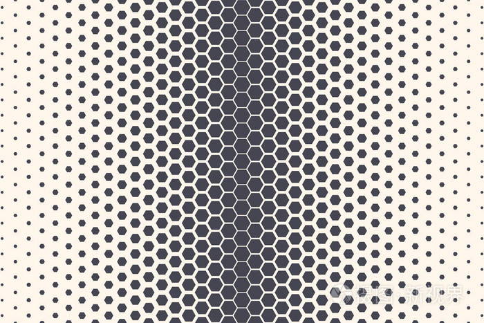 六角形矢量抽象几何技术极限运动背景. 半色调六角复古简单图案背景.