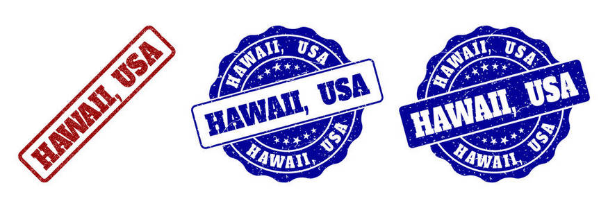 夏威夷, usa grunge 邮票密封件